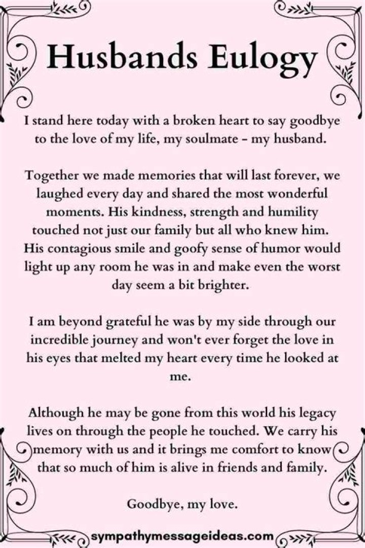 Heartbreaking Eulogy And Unforgettable Legacy