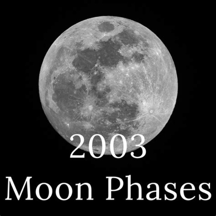 The Complete Guide To 2003 Moon Phases